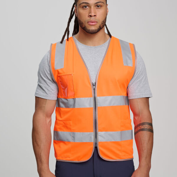 Unisex Hi-Vis Safety Vest with ID & Utility Pockets Thumbnail