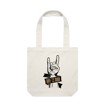 Riff to Ruin Tote Bag cream - Band logo Thumbnail