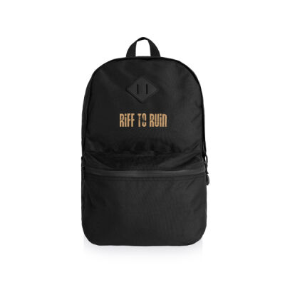 Riff to Ruin Backpack - Band name front Thumbnail